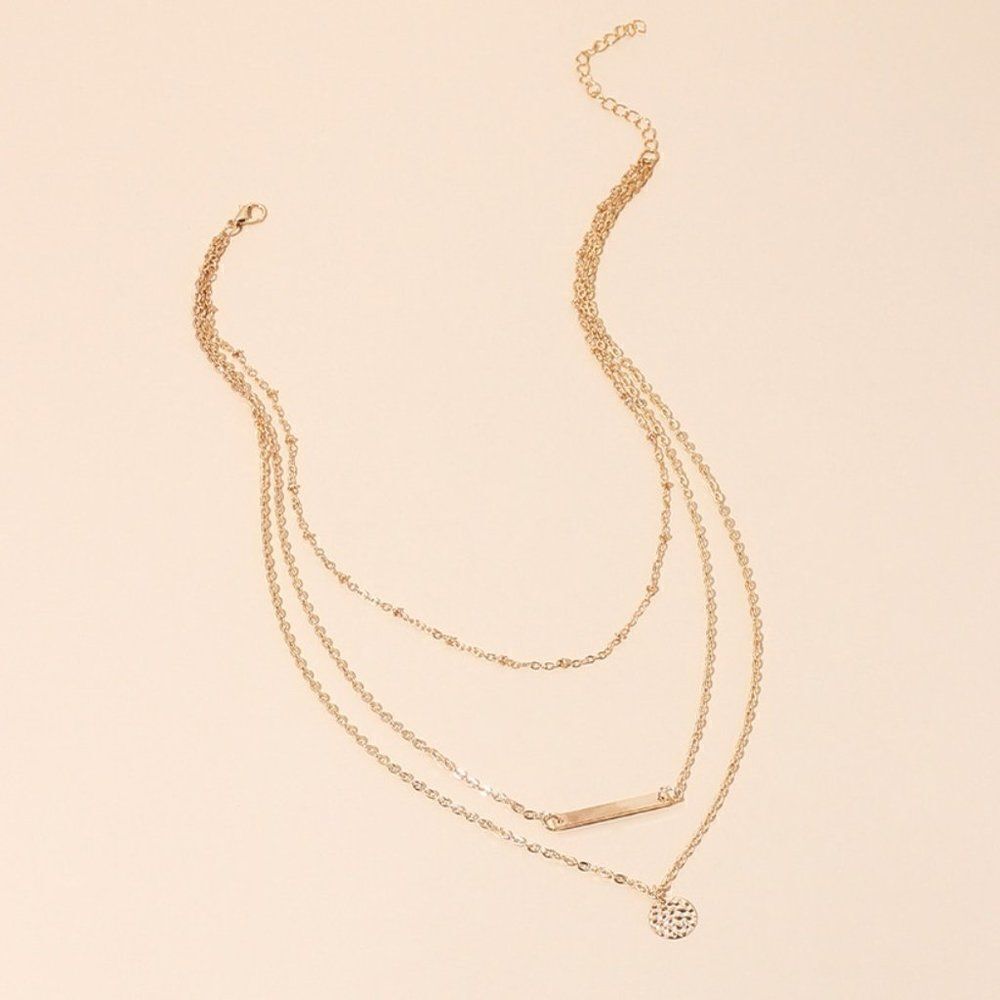Trendy Layered Ladies Necklace - Picture 4 of 5